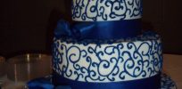 Smart Idea Royal Blue Wedding Cakes And White Cake CakeCentral Com